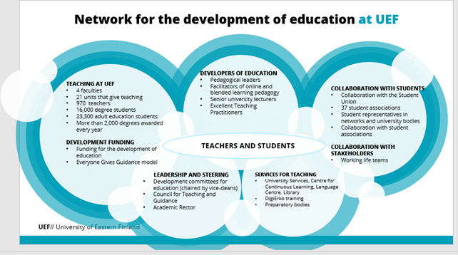Network for the development of education at UEF 